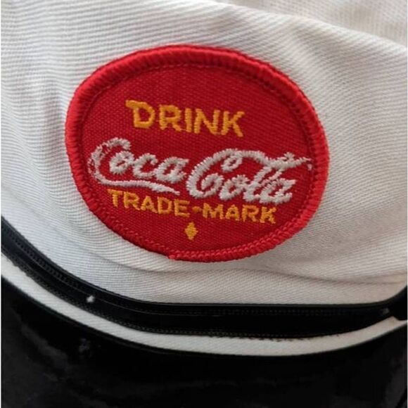 Coca Cola Salesman Delivery Driver Hat Cap Cluster White Vintage 80s Snapback - Picture 2 of 8
